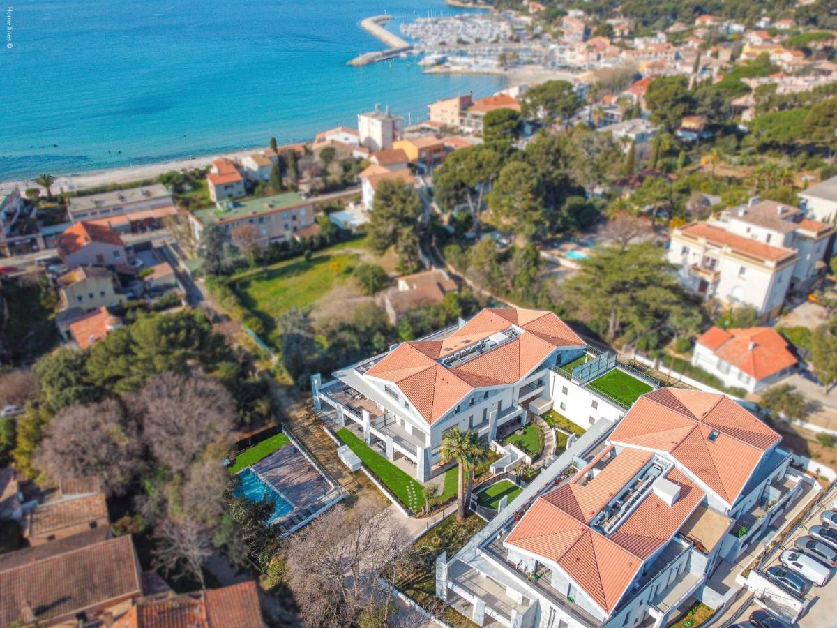 T3 Neuf - C13 - Jardin-Terrasse Et Piscine - Acces Direct Plages Et Centre Village Saint-Cyr-sur-Mer Exteriér fotografie